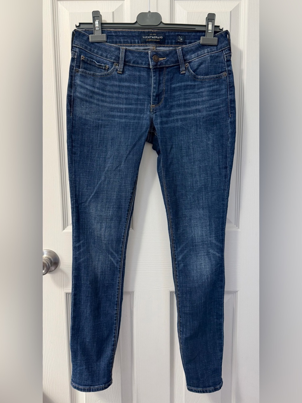Lucky Brand Women's Dark ‘Lolita’ Skinny Jeans 2/26
